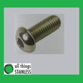 304: Button Head Socket Screw M10x25mm. Box of 50