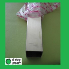304: 80x40x1.6mm - Satin Finish Rectangle Tube Per Metre