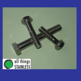 316: M8x100mm Hex Head Bolt - Box of 50
